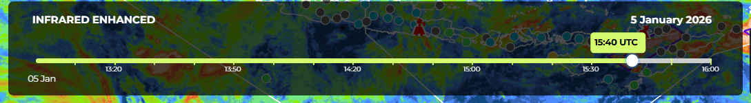 Peirngatan Hujan Deras